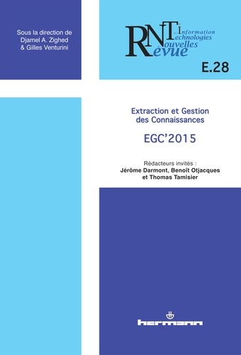 Revue des Nouvelles Technologies de l'Information E-28 : Extraction et gestion des connaissances EGC