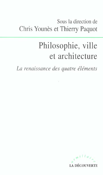 Philosophie, ville et architecture. La renaissance des quatre éléments