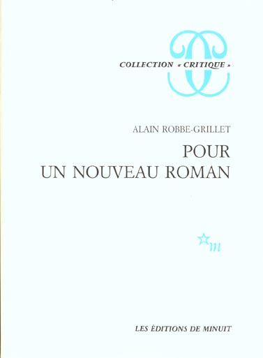 POUR UN NOUVEAU ROMAN