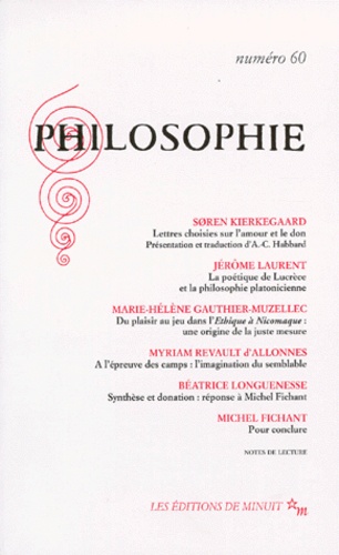 PHILOSOPHIE N° 60 1ER DECEMBRE 1998