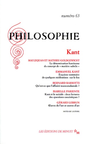 PHILOSOPHIE N° 63 : KANT