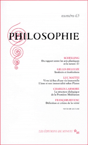 PHILOSOPHIE N° 65 MARS 2000