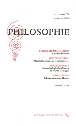Philosophie N° 91, Automne 2006