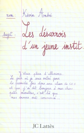 Les désarrois d'un jeune instit