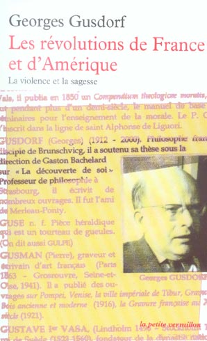 Les révolutions de France et d'Amérique. La violence et la sagesse