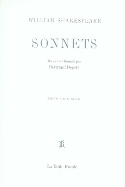 Sonnets. Edition bilingue français-anglais