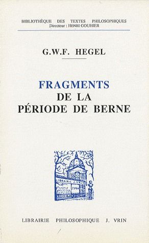 Fragments de la période de Berne (1793-1796)