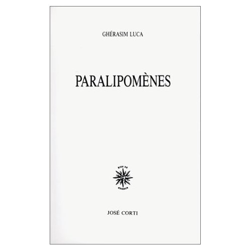 Paralipomènes