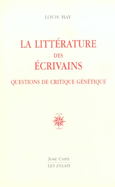 La littérature des écrivains. Questions de critique génétique