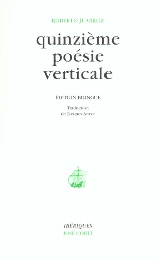 Quinzième poésie verticale. Edition bilingue