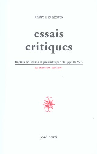 Essais critiques