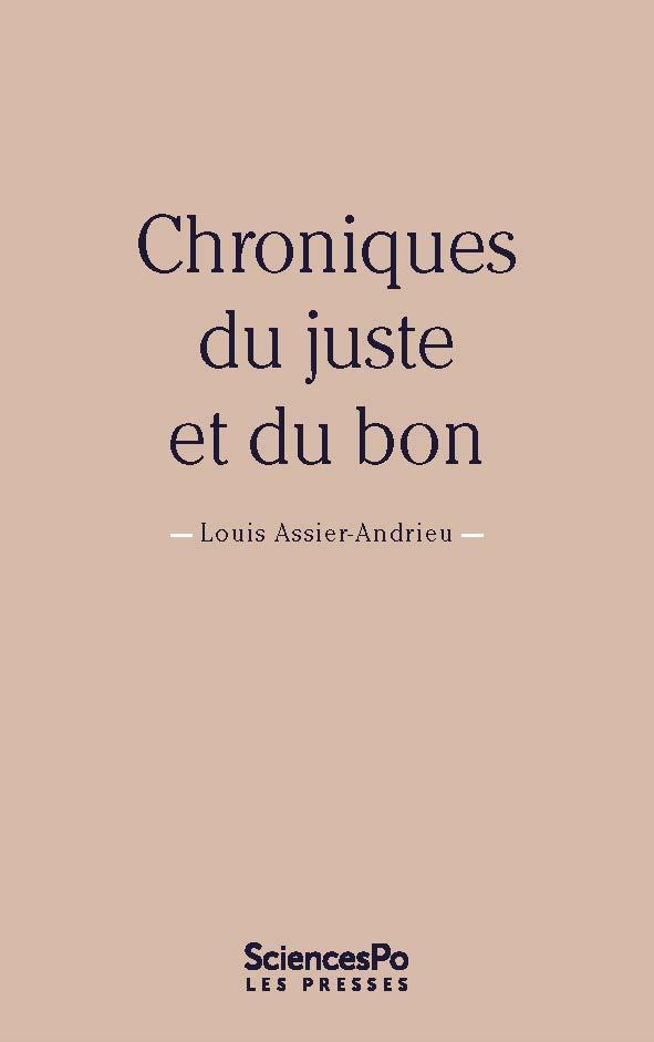 Chroniques du juste et du bon