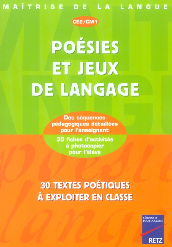 Poésies et jeux de langage CE2/CM1