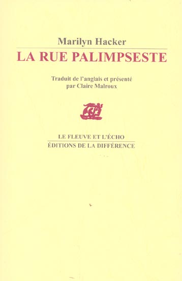 La rue Palimpseste. Edition bilingue français-anglais