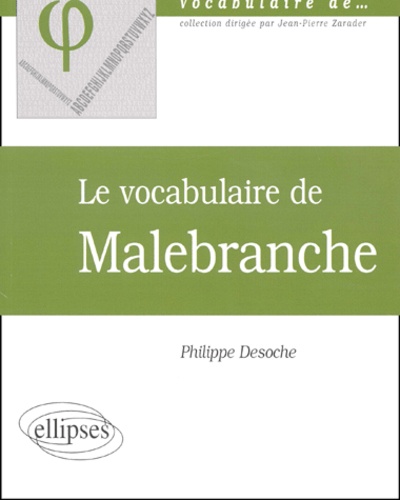 Le vocabulaire de Malebranche