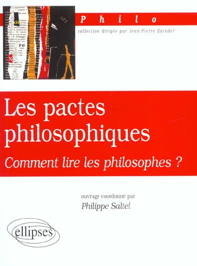 Les pactes philosophiques. Comment lire les philosophes ?