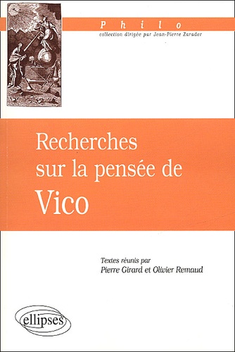 Recherches sur la pensée de Vico