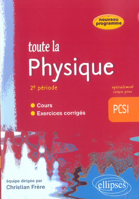 Toute la physique 2e période PCSI