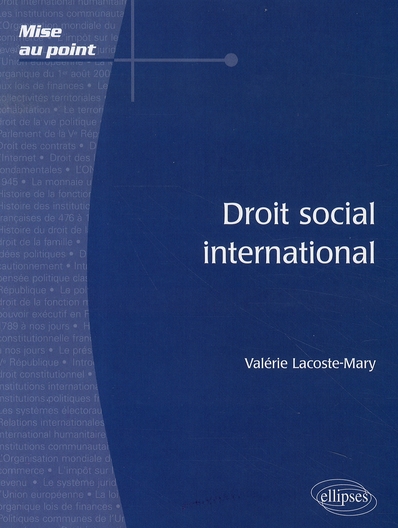DROIT SOCIAL INTERNATIONAL