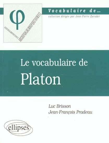 Le vocabulaire de Platon