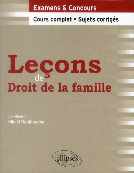 Leçons de droit de la famille