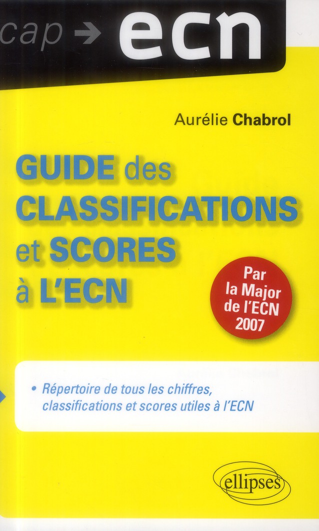 Guide des classifications et scores à l'ECN