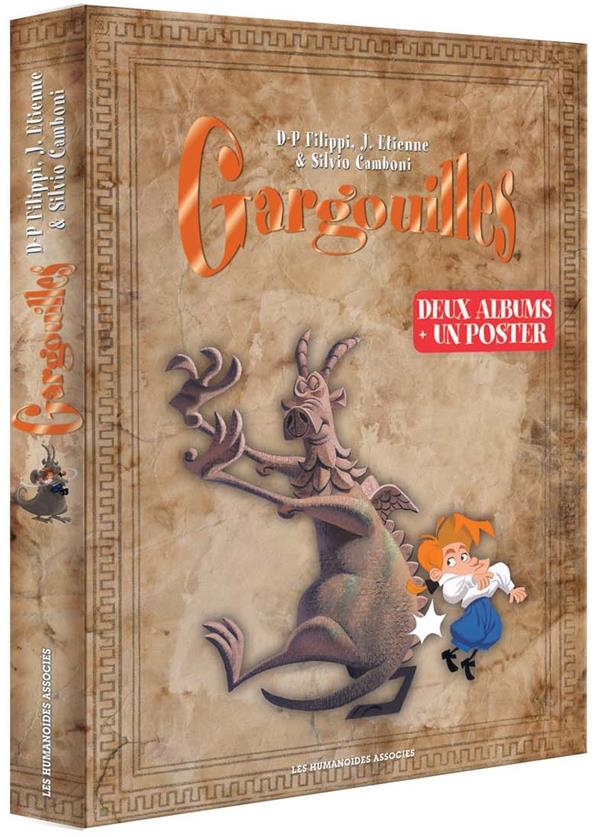 Gargouilles : Coffret en 2 volumes. Tome 1, Le voyageur ; Tome 2, La clé du temps. Avec un poster