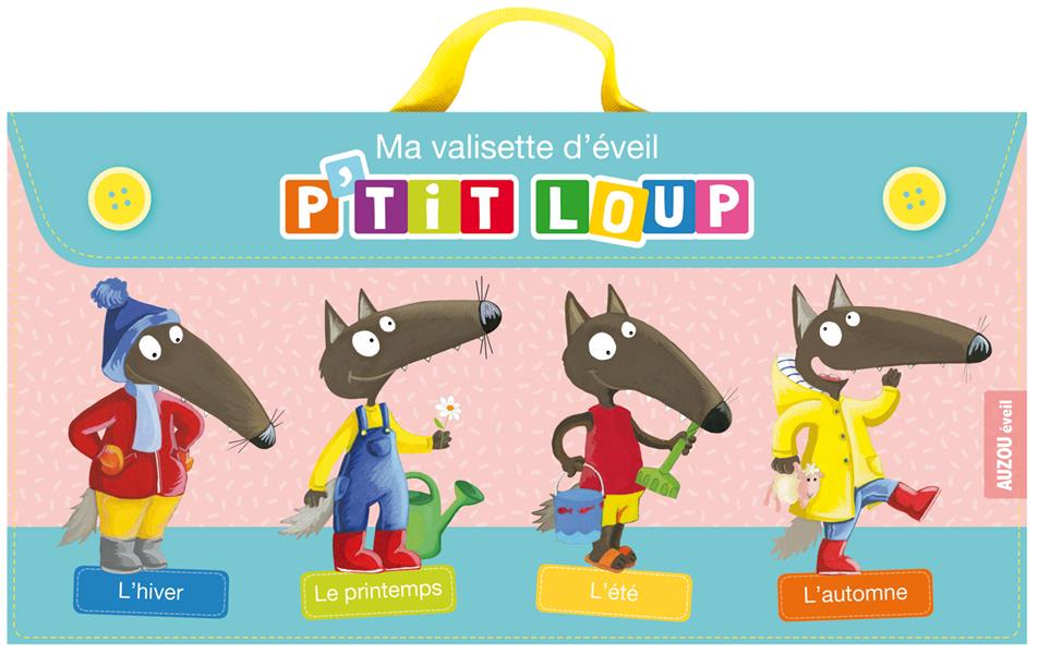 Ma valisette d'éveil P'tit Loup. Contient 4 livres