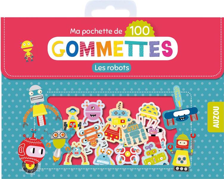 Ma pochette de 100 gommettes Les robots