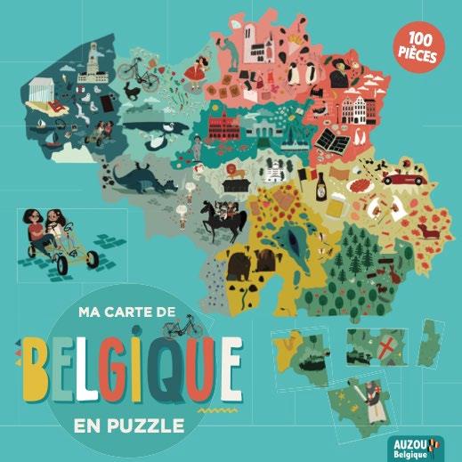 Ma carte de Belgique en puzzle