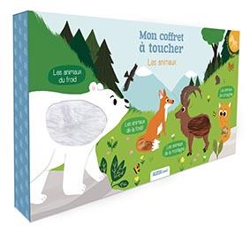 Mon coffret à toucher Les animaux. Coffret en 4 volumes : Les animaux du froid ; Les animaux de la f