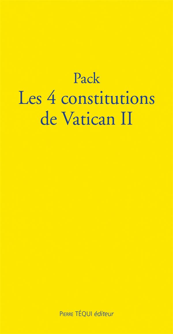 Les 4 constitutions du Vatican - Pack