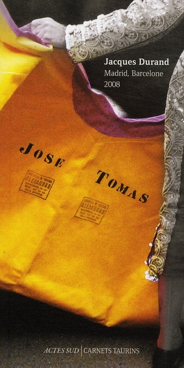 José Tomas. Madrid, Barcelone 2008