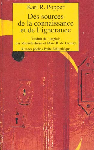 Des sources de la connaissance et de l'ignorance