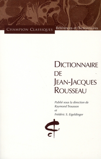 Dictionnaire de Jean-Jacques Rousseau