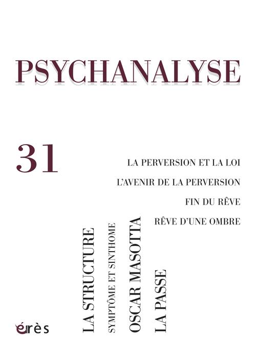 Psychanalyse N° 31, Novembre 2014
