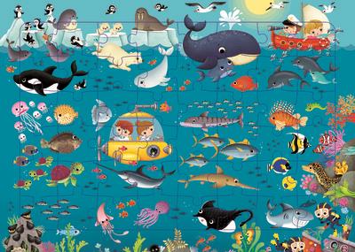 N.1 ANIMAUX DES OCEANS - 48 PIECES