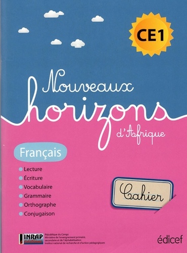 Nouveaux Horizons d'Afrique Français CE1 Congo B Cahier