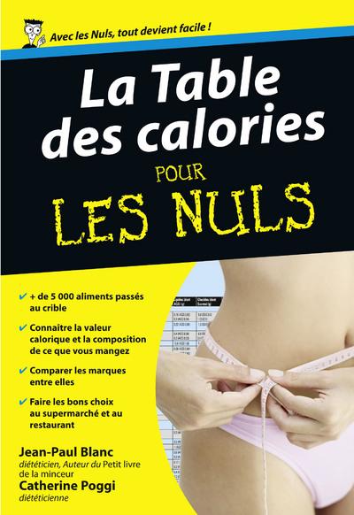 La table des calories pour les nuls