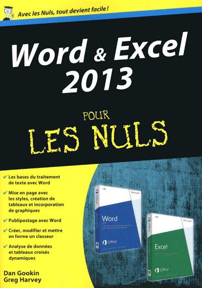 Word & Excel 2013 pour les nuls