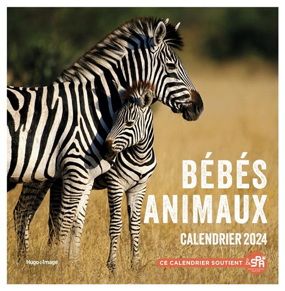 Calendrier mural Bébés animaux. Edition 2024