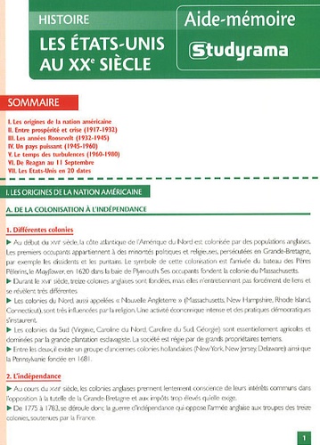 Les Etats-Unis au XXe siècle