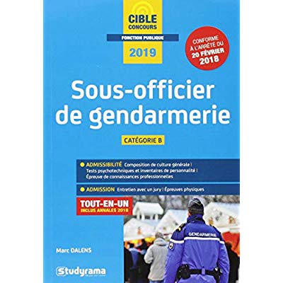 Sous-officier de gendarmerie. Edition 2019