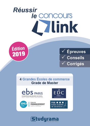Réussir le concours Link. Edition 2019