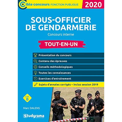 Sous-officier de gendarmerie concours interne. Tout-en-un, Edition 2020
