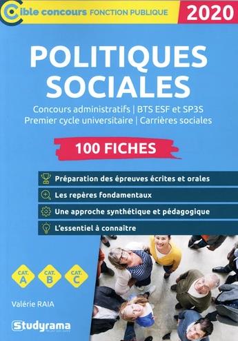100 fiches les politiques sociales. Edition 2020