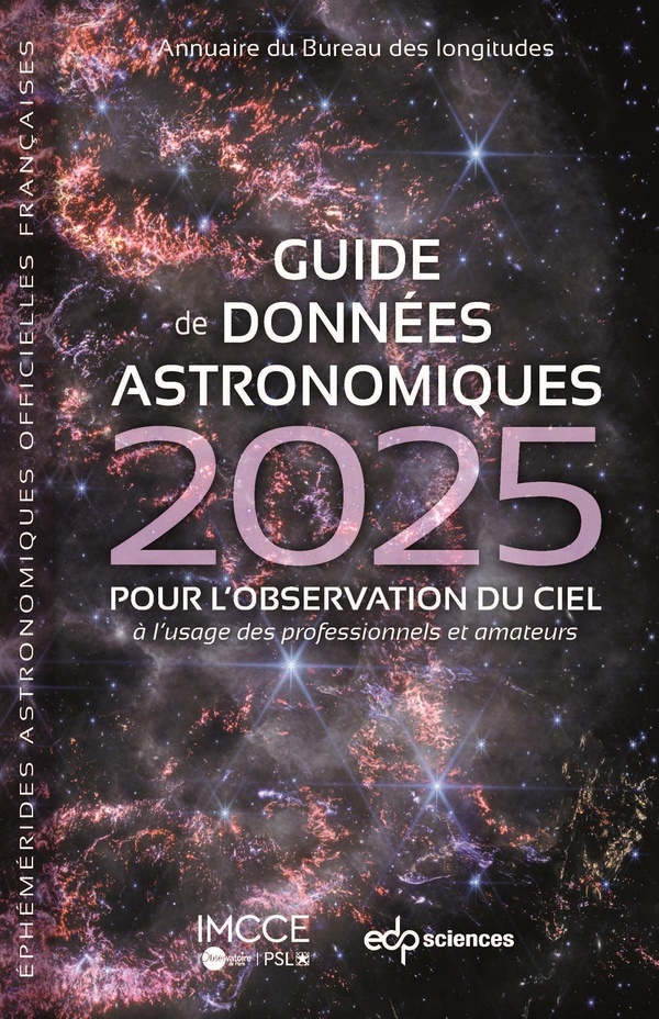 Guide de données astronomiques 2025 pour l'observation du ciel