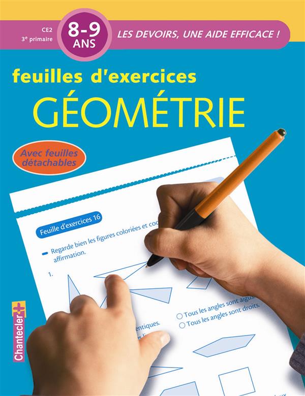 Feuilles d'exercices Géométrie 8-9 ans CE2