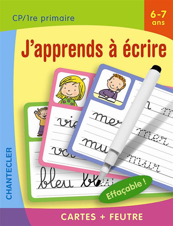 J'apprends à écrire CP 6-7 ans. Cartes feutre