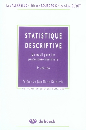 Statistique descriptive. Un outil pour les praticiens-chercheurs, 2e édition